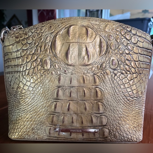 NWT Brahmin Mini Duxbury inDusty Gold Tone Crossbody